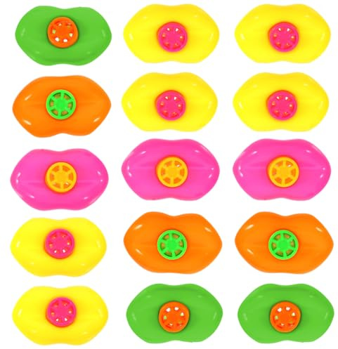 NUOBESTY 20 StüCk Bunte Lippenpfeifen Lippenpfeifenspielzeug Aus Kunststoff FüR Kinderpartygeschenke (ZufäLlige Farbe)