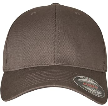 Flexfit Unisex Cap Wooly Combed, Unisex Baseballkappe, Youth, Darkgrey/Darkgrey