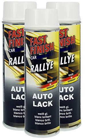 Fast Finish Rallye Lack weiß glänzend 3X 500 ml