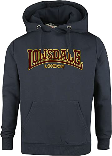 Lonsdale Huvtröja för män, smal passform, huva, klassisk LL002
