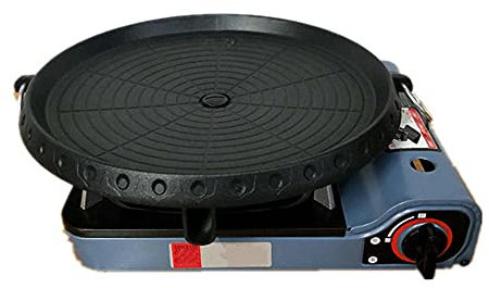 Carne alla griglia/fornace per cartoncini da forno per teglia/piatto rotondo a padella antiaderente portatile/in ferro-Fornace della carta blu.