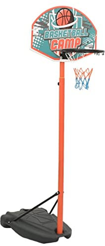 vidaXL Tragbares Basketball Set Verstellbar Basketballkorb Ständer Basketballständer Basketballanlage Korbanlage Basketballnetz 180-230cm