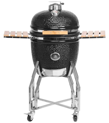 YAKINIKU LARGE Kamado Barbecue avec base, tables latérales et set pro