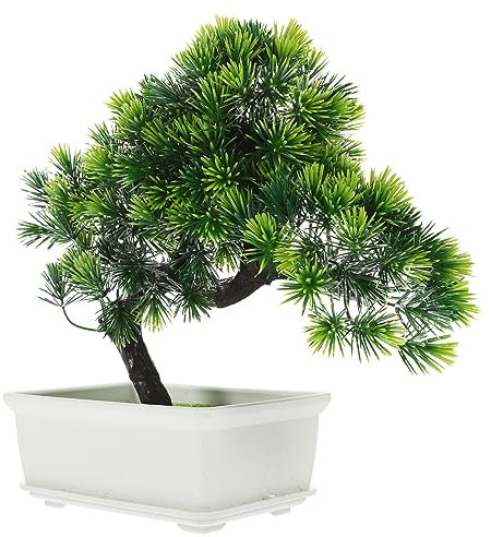 Warmhm Künstlicher Bonsai Baum Aus Realistische Dekoration Für Wohnzimmer Und Büro Pflegeleichte Kunstpflanze Im Topf Für Stilvolle Inneneinrichtungen