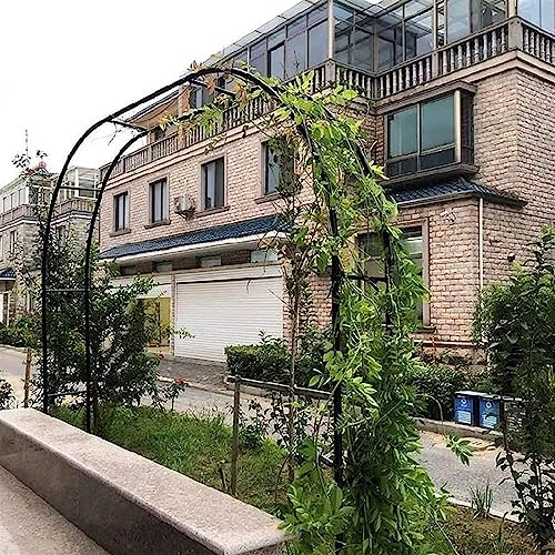 Rosenbogen für den Außenbereich, Metall-Gartenlaube, Pergola, extra breiter Torbogen mit Gartenpflanzenrahmen, Pergolarahmen mit Sockel, für Hinterhof, Rasen, Terrasse, Innenhof, Hochzeitsdekoration