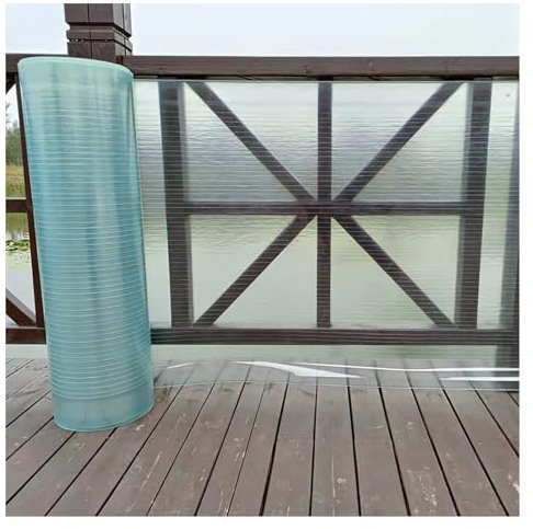 Klare Polycarbonatplatte, 0,8 mm dicke Tageslichtplatten, regenfeste Markisenabdeckungen for Gewächshausüberdachungen und Balkone(Size:1.2x10m)
