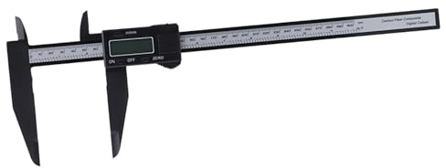 Digitaler Messschieber, Messschieber Messwerkzeug, 150 mm/300 mm Digitales Elektronisches Messschieber Carbon Lineal mit Messwerkzeug mit Langer Backe (-1011190017912)