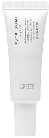 Nutridome BB Creme LSF50 25 ml Farbe Hellbeige - Tagespflege Hyaluronsäure Vitamin C Pflanzenöle Deckt klein Unvollkommenheiten Gleicht Teint Hellt Pigmentflecke Cream magic finish Getönte tagescreme
