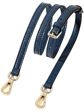 PTNKUIIY Verstellbarer Taschengurt Für Taschen, 95-115cm Lederriemen Schulterriemen Schultergurt 1,2 cm breiter Umhängegurt Ersatz Leder Trageriemen DIY Riemen für Tragetaschen Handtaschen-dunkelblau