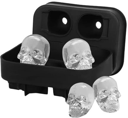 HAODAGE Bac à GlaçOns 3 Emballage De Silicone Moule Glacier Plateau Moule De Glace De Glace À Glace Moule À Boule De Glace Whisky Wine Cocktail Glacée Moule Réutilisable-3Pcs Noir