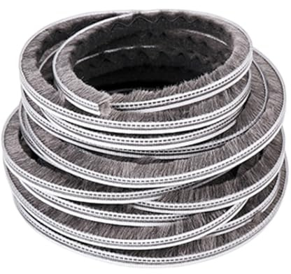 Eleeonora Joints de Portes et fenêtres,Joint Porte Fenêtre Isolant Froid et Phonique,Joint Brosse Porte,Étanche à la poussière,Anti-Collision,20 Mètres,pour fenêtres,Portes coulissantes armoires