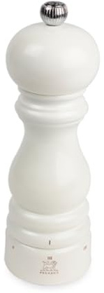 PEUGEOT - Salzmühle Paris u‘Select 18 cm - ParisRama - 6 Mahlgrade - Innovatives Zirlion-Mahlwerk für pulverfeines Salz - Aus PEFC-zertifiziertem Holz - Französisches Know-how - Elfenbein lackiert