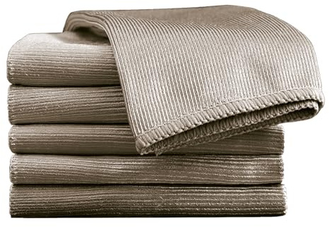Panno per vetri 6 pezzi 40x40 cm in microfibra per vetri, auto e cucina | Panni in microfibra senza aloni e senza pelucchi, ideali per vetri, specchi, auto e cucina, lavabili e riutilizzabili.