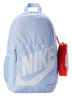 Nike Unisex barn Elmntl skobox ryggsäck, hydrogen blå/orange/vit