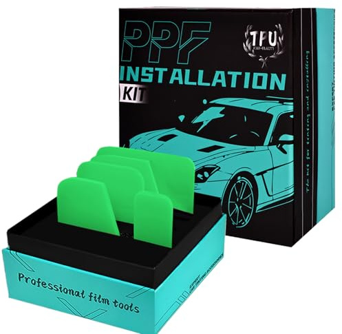 Herramientas para Tinte De Ventanas - Kit de Instalación para Vinilado de Vehículos,Juego de 5 Rascadores para Detallado de Película, para Uso en Ducha, Camión, Exhibición Comercial, Vitrina, Espejo,