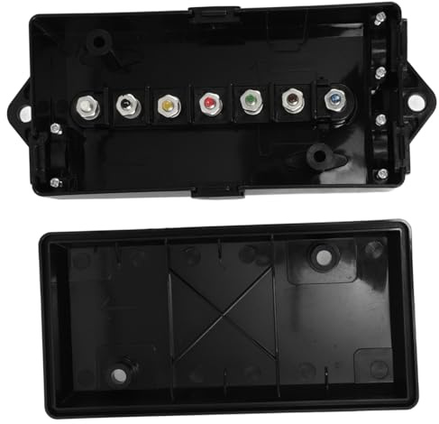 IMIKEYA Heavy Duty Trailer Wiring Junction Box Connector for Rvs Campers Boats Quick Secure Electrical Hook-up for Caravan Lighting Systems Easy Installation Multipurpose Use