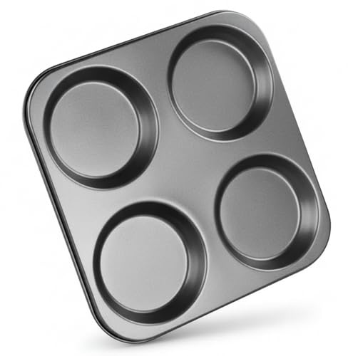 Besto Paquete de 2 bandejas de pudín Yorkshire (4 tazas) | Yorkshire Pudding latas para pasteles, magdalenas, pasteles y más | antiadherente, fácil de limpiar, sin BPA y apto para horno