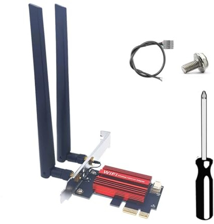 Aribrnten MT7925 PCI-Express Adapter Card WiFi 7 Tri Band 2.4G/5G/6GHz 5374Mbps BT5.3 Wireless Desktop Network for Win11/10