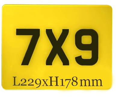 Show Motorbike Plate - Durable, Weatherproof, Easy to Fit, UK Made Replacement Plate