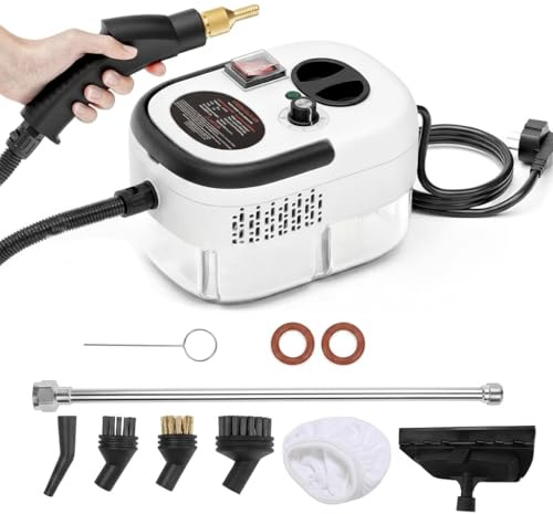 FENIX HOME Pulitore a Vapore Portatile Multiuso con Serbatoio 1200ml – Pulitore Igienizzante Alta Pressione per Casa, Cucina, Bagno, Auto – Riscaldamento 15 Secondi, Vapore Regolabile
