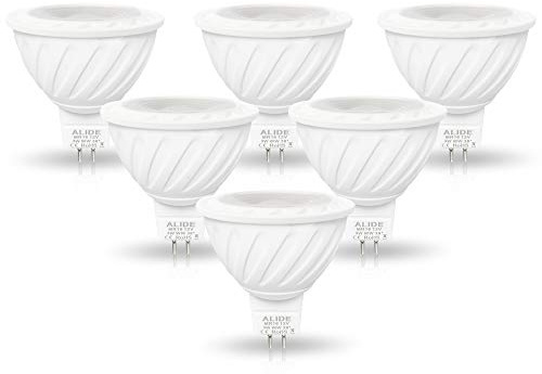 ALIDE MR16 3W Led Bulbs 20W Halogen Equivalent,2700K Soft Warm White,12V GU5.3 Low Voltage Bulb for Outdoor Landscape Flood Yard Garden Track Lighting,Non-Dimmable 270lm,38 Deg,6 Pack