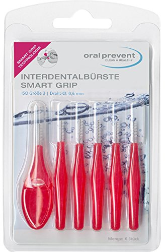 Oral Prevent Interdentalbürsten Smart Grip 0.60 mm rot(1 x 6 Stück)