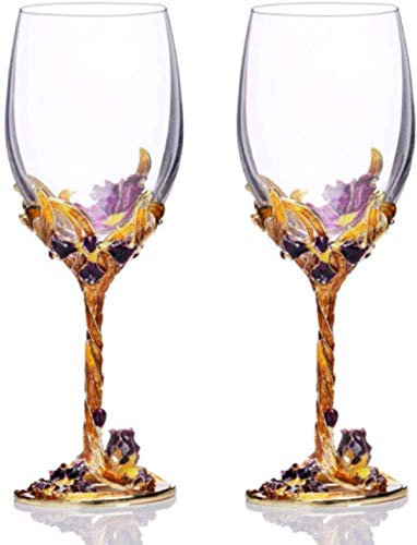 Bicchieri Da Vino, Ciotola In Vetro Smaltato Dipinto A Mano Vintage Smaltato, Per Regali Decorati Con Bicchieri Di Champagne
