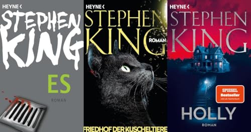 Es / Friedhof der Kuscheltiere / Holly von Stephen King + 1 exklusives Postkartenset