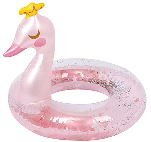 Schwimmring Baby,Baby Aufblasbarer Schwanen-Schwimmreifen,Schwimmreifen Spielzeug FüR Kinder,Pool Baby Schwimmen Ring