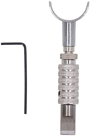 Tyenaza Coltello Girevole in Pelle, Manico Flessibile Coltello da Intaglio Staccabile in Metallo Resistente E Durevole per Artigianato in Pelle Fai-da-Te