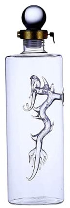 AOKLEY Decanter 500ml/16.9oz Whisky Decanter Cristallo Whisky Caraffa Vino Rosso Accessori Decanter per Vodka, Scotch, Rum, Tequila Caraffa Whisky
