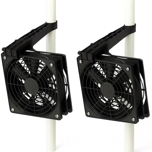 Weedness Monkey MF2X120 Ventilator leise - Grow Belüftung Homebox Mini Ventilator Klein