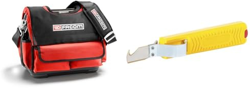 Facom - Sac et Caisse à Outils Textile Mini Probag - BS.T14PB - Noir & JOKARI 10282 Couteau à dégainer, Jaune Multicolore