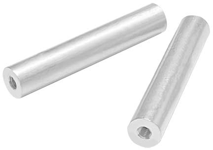 10 Stück lange Stangenmuttern M4 x 10,5 mm, Aluminium-Verlängerungen Innengewinde Außendurchmesser 10 mm, Aluminium-Verlängerungsmuttern L33 55 91,5 mm(10 * 33mm)