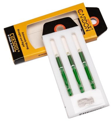 CUESOUL TERO AK7 Carbon-Dartschäfte/Schaft, schlank, integrierte Teleskopfeder, 3er-Set