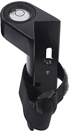 Nivel de burbuja de grado de aluminio para varillas redondas o cuadradas, regla de torre negra, 30 cm