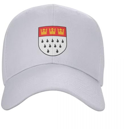 CIZIEOE Basecap Köln Stadtflagge Baseballmütze Golfmütze Mann Papamütze Sonnenmütze Männer Hüte Frauen