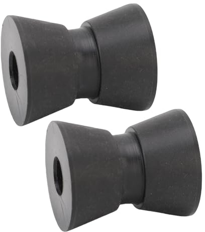 Aramox Rouleaux de Quille Marine, 2 Pièces Ensemble de Rouleaux de Remorque de Bateau en Nylon 1,5 X 1,9 Po pour Yacht Marine | Ensemble de rouleaux pour remorque de bateau, compatible avec yachts, facilite la mise à l’eau