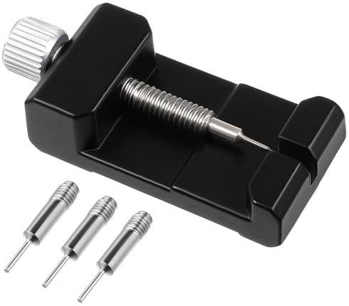 SynHHergyx Uhrenarmband-Verbindungsstift-Entferner Uhrenarmband Reparatur Werkzeug Set mit 3 Stiften Uhrenwerkzeug Uhrmacherwerkzeug für Uhr Verkleinern Werkzeug