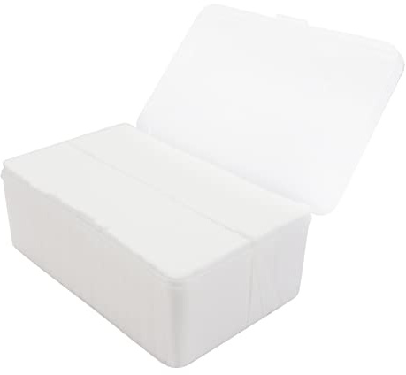 Healvian 1080 Stück Fusselfreie Make Up Wattepads aus Vliesstoff Leichte Kosmetikpads für Nagellackentferner und Gesichtsreinigung für Nagellack und Gesicht Zufälliger Stil