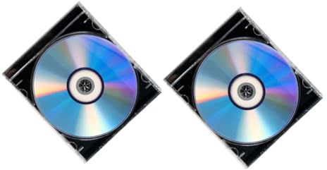GARVALON 2 Set Dischi Vergini CD Scrivibili, Dischi Registrabili Vergini Con Jewel Case Per La Registrazione Audio, La Masterizzazione E L'archiviazione