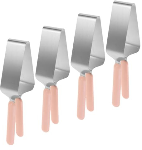ERINGOGO Set 4 Pezzi Tagliapasta per Torte in Acciaio Resistente alla Ruggine Paletta Triangolare per Trasferimento Dolci Tagliapasta Manico Antiscivolo per Feste e Dessert