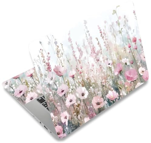 SUPERDANT Flower Clusters Laptop Skin Sticker Decal Oil Painting Universal Laptops Notebook Skin Sticker 12 13 13.3 14 15 15.4 15.6 Inches Vinyl Laptop Cover Stickers Removable Notebook Protector