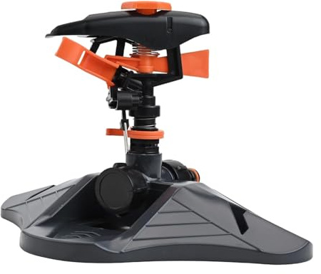 FACAIIO Arroseur de pelouse pour cour et jardin, rotatif automatique pour arroseur d'eau avec angle de pulvérisation réglable, grande surface jusqu'à 3600 m², ABS pour connecteurs en plastique et