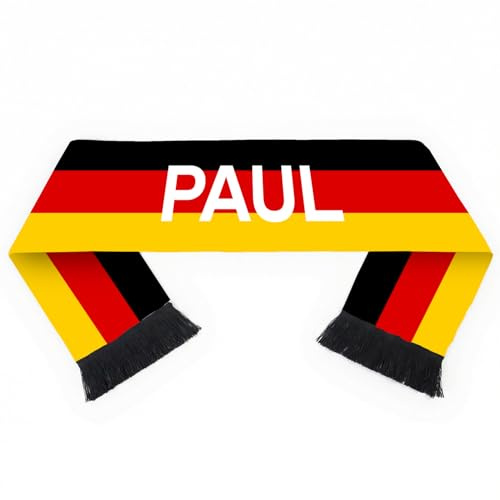Wanapix | Fanschal Bedrucken | Personalisierter Fußballschal | 130x20cm | Waschmaschinengeeignet
