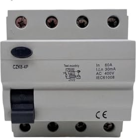 Disjoncteur différentiel triphasé type B à 4 pôles for chargeur de véhicule électrique(B Class EM Type,4P100A30MA)