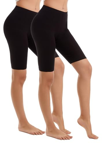 Vinconie Leggings Mujer Cortos Bragas Pantalón para Faldas Mallas Rodilla | Leggings Ligeros Y Transpirables, Elásticos Y Cómodos, Diseño Invisible, Ideal Para Yoga, Deporte Y Llevar Debajo De Faldas