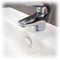 Fischer Copertura Foro Troppo Pieno TTP Bianco, Coperchio Adatto per Lavabi, Lavandini e Bidet, per Bagni e Cucine, 551886