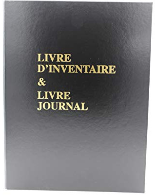 REGISTRE D'INVENTAIRE ET LIVRE JOURNAL STANDARD AVEC DEUX RECHARGES LA PREMIERE DE100 FEUILLETS FOLIOTES, LA SECONDE DE 50 FEUILLETS