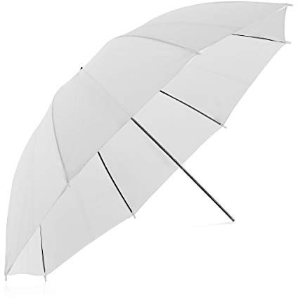 JINBEI Professional 33 White Translucent Reflector Umbrella Lighting Diffuser for Photography Studio Video Continuous Light Flash Strobe Light